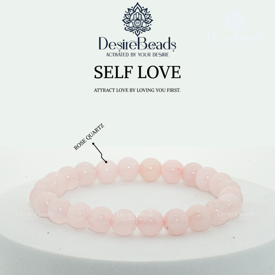 DesireBeads Self Love Bracelet – Rose Quartz