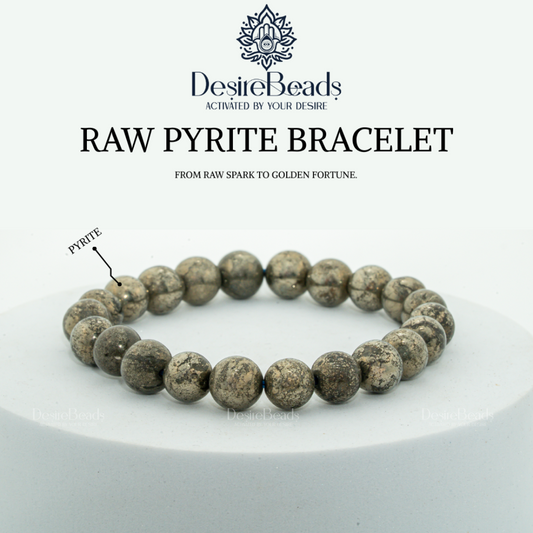 DesireBeads Raw Pyrite Bracelet