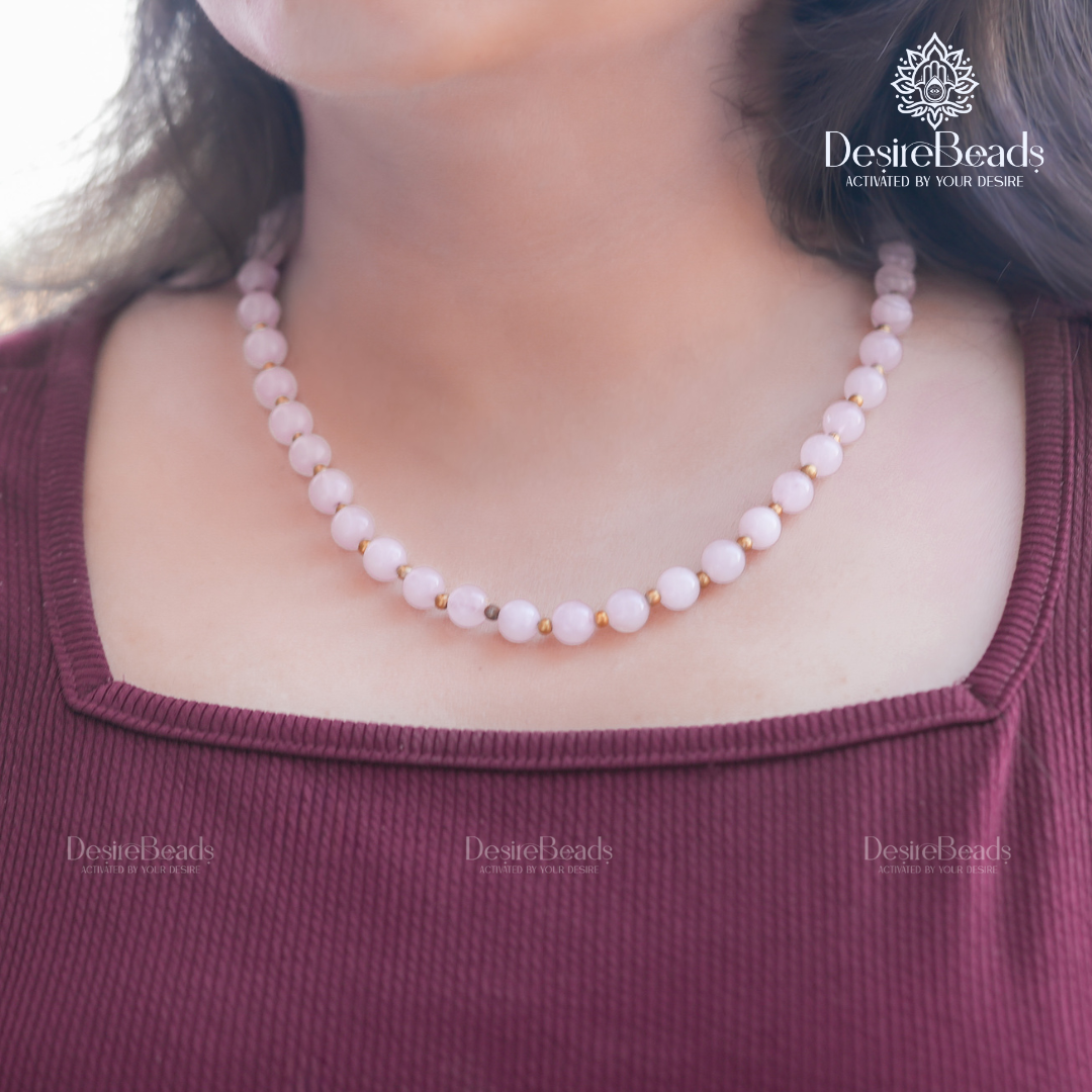 DesireBeads Self Love Mala – Rose Quartz