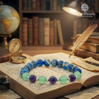 DesireBeads Smart Focus Bracelet – Aventurine | Lapis Lazuli | Amethyst