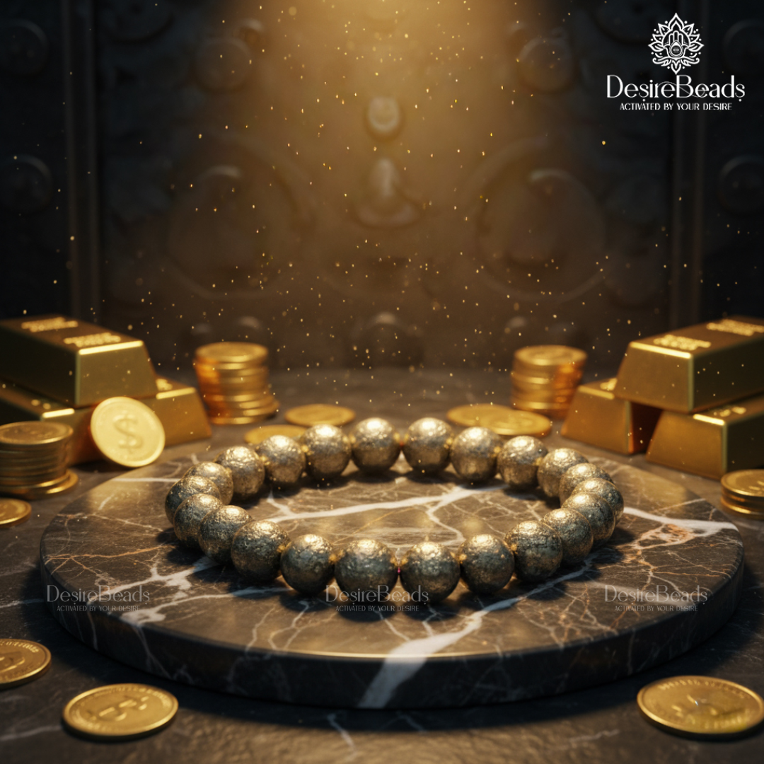 DesireBeads Raw Pyrite Bracelet