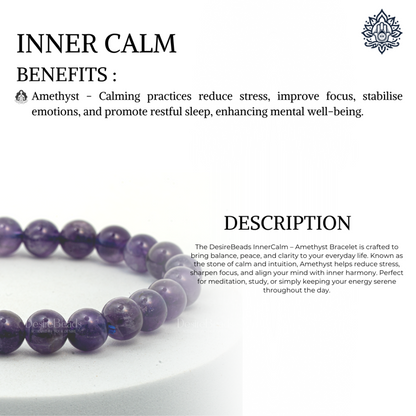 DesireBeads Inner Calm Bracelet - Amethyst