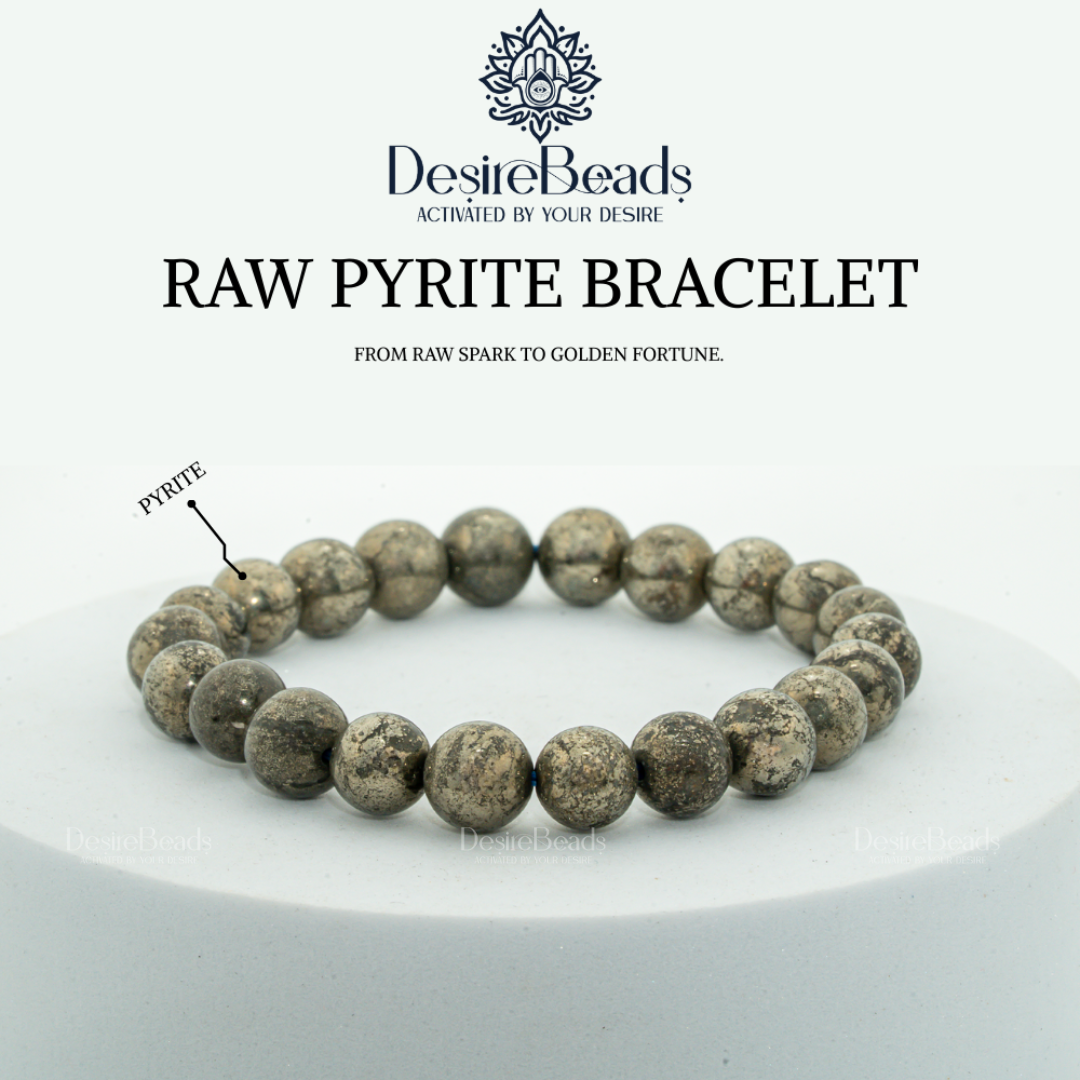 DesireBeads Raw Pyrite Bracelet
