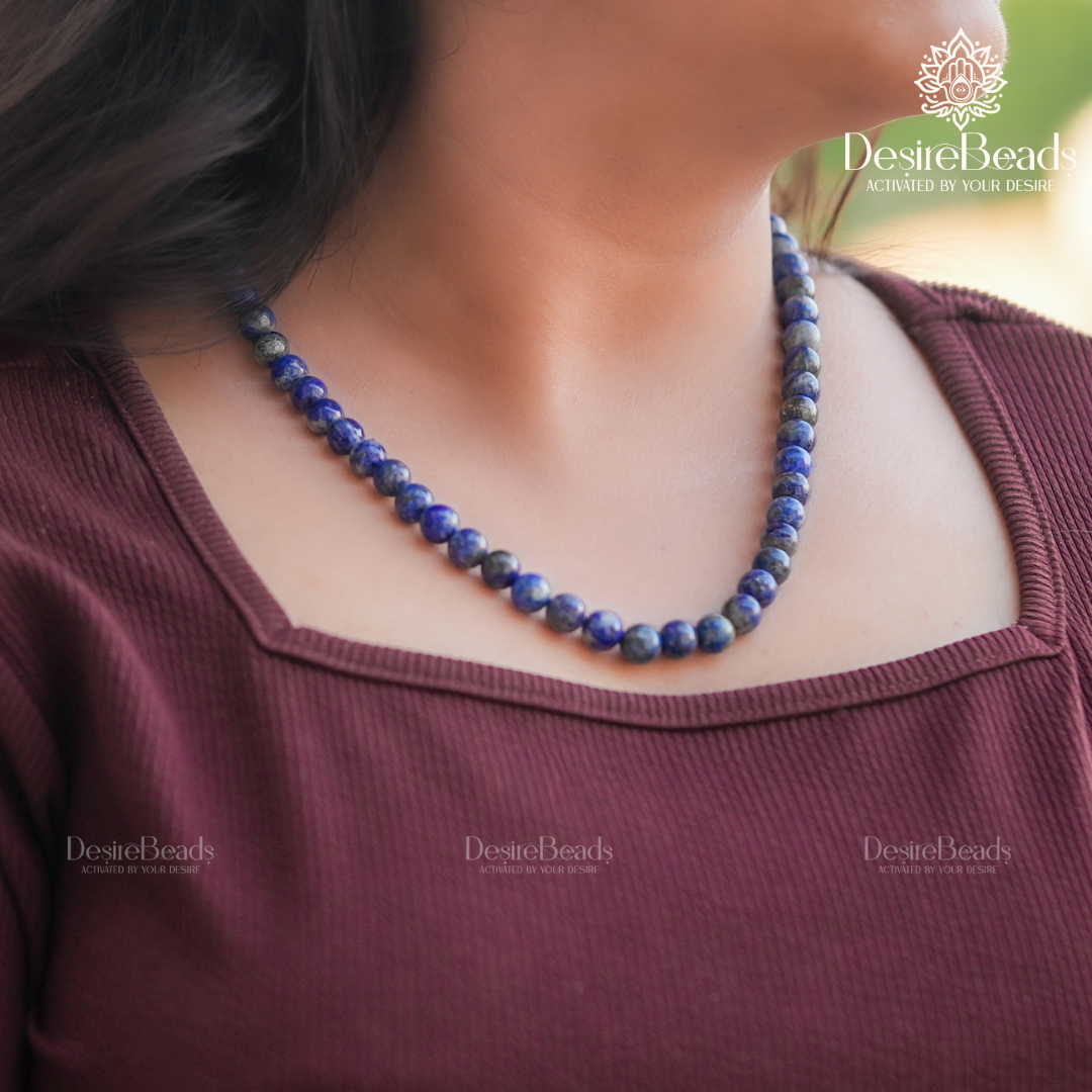 DesireBeads Focus Flicker Mala - Lapis Lazuli