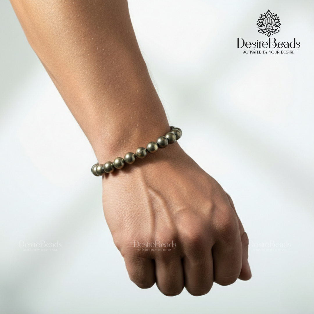DesireBeads Raw Pyrite Bracelet