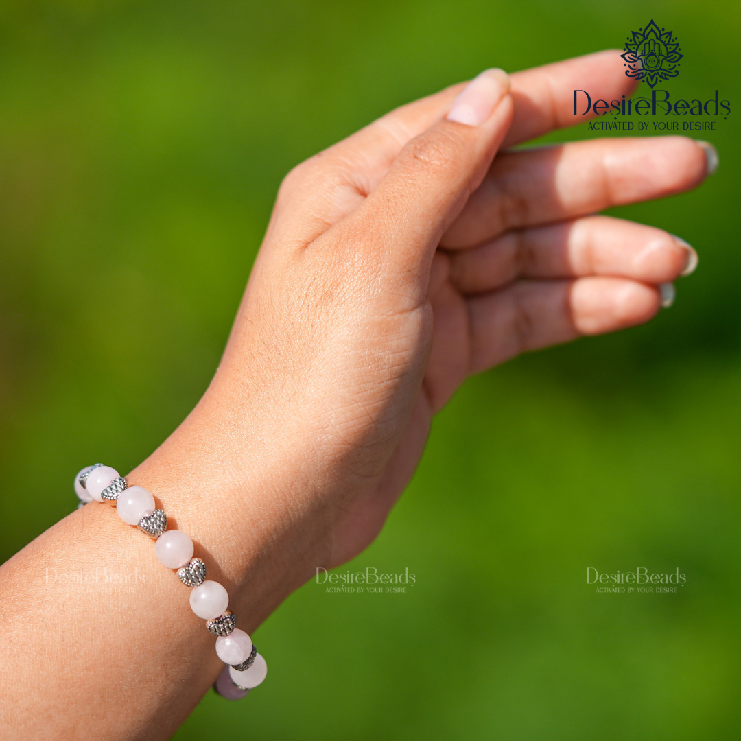 DesireBeads Love Legacy Combo - Rose Quartz for Her| Smoky Quartz for Him
