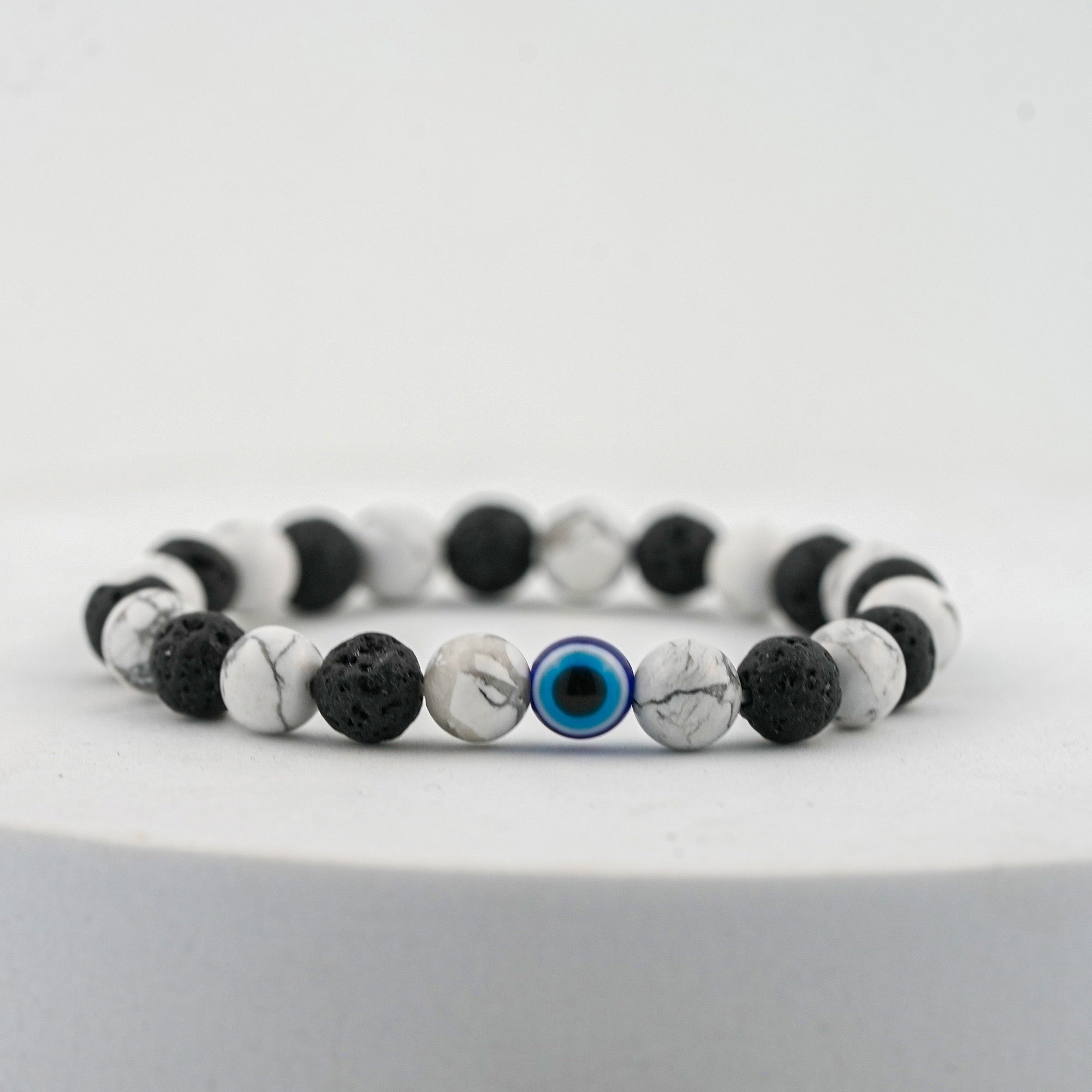 DesireBeads Power Core Bracelet – Howlite | Lava Stone