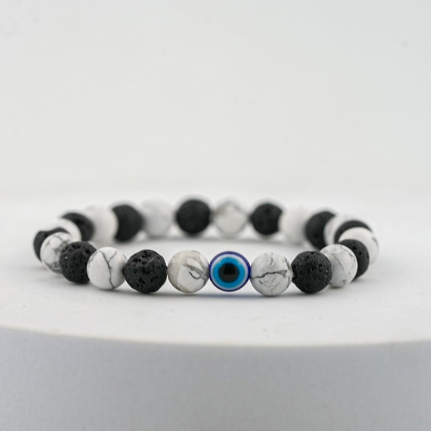 DesireBeads Power Core Bracelet – Howlite | Lava Stone